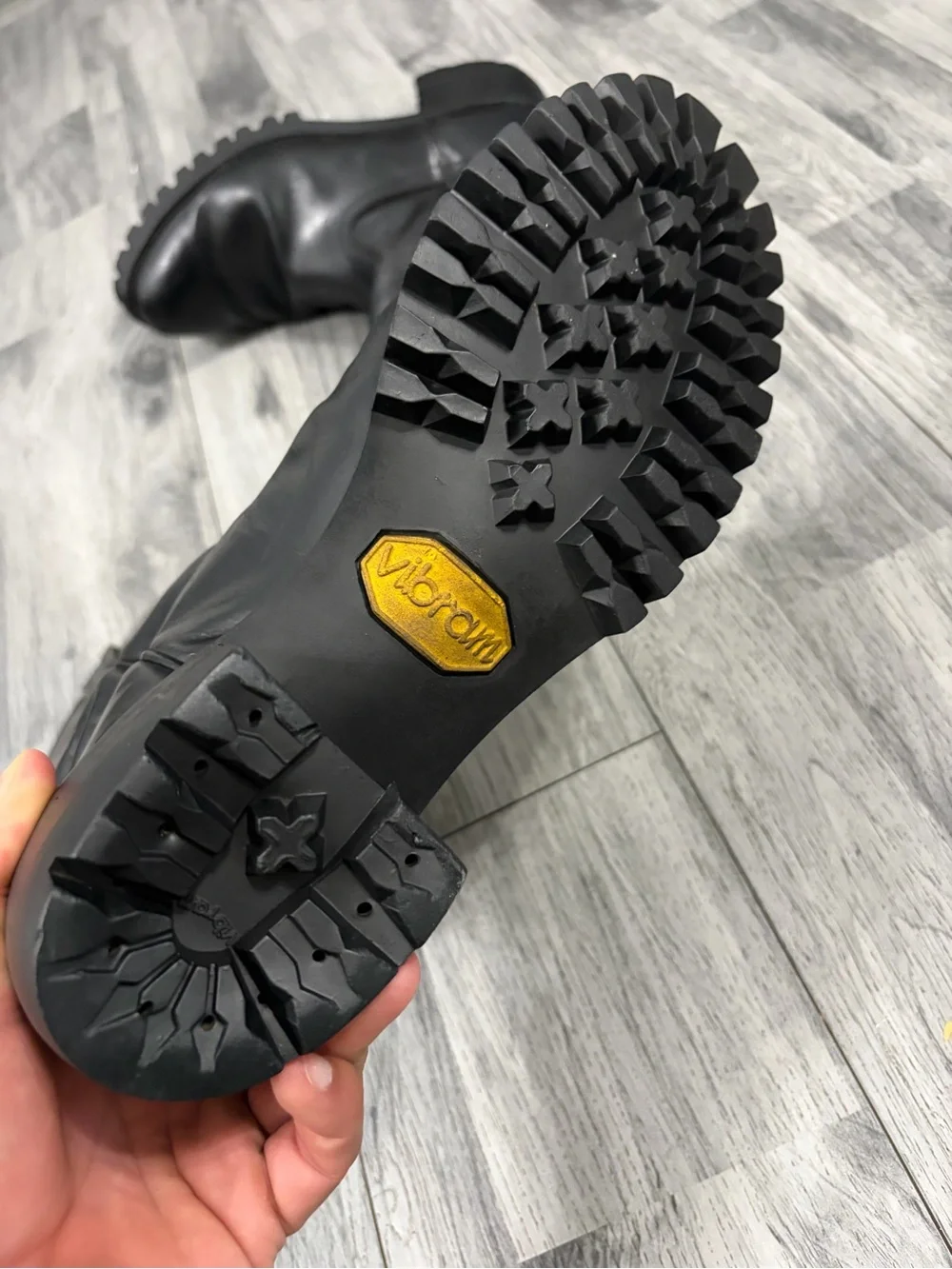 ACME black leather